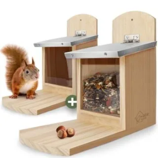 WILDLIFE HOME Eichhörnchen Futterhaus 2er Set