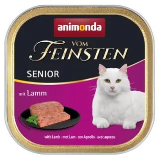 animonda Vom Feinsten Nassfutter Katze, Senior, Lamm 32x100 g