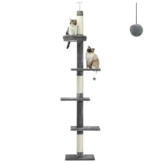 Pawz Road Deckenhoch Kratzbaum Basic grau