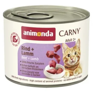 animonda Carny Nassfutter Katze Adult Lamm und Rind 24x200 g