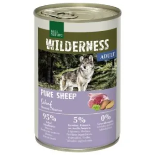 REAL NATURE WILDERNESS Nassfutter Hund, Adult, Pure Sheep, Schaf 24x400 g