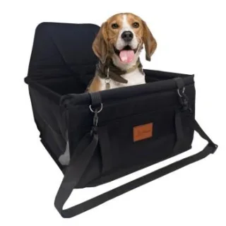 Petsation Hunde Autositz – Sicher & Bequem schwarz