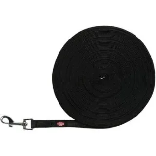 Trixie Schleppleine, gummiert schwarz S-M