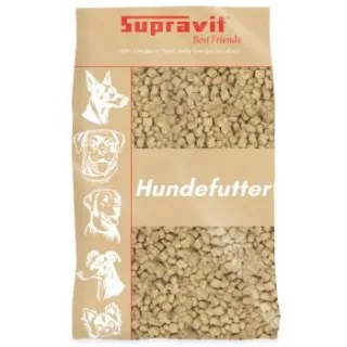 Supravit Hundefutter trocken | Huhn mit Mais | schmackhaft und gut verträglich | Hunde Trockenfutter für alle Rassen | enthält wichtige Nähr- und Vitalstoffe 15 kg