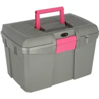 Kerbl Putzbox Siena - grau/pink