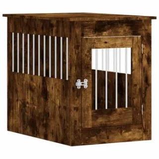 VidaXL Hundekäfig im Möbel-Stil dunkelbraun 80 cm, 55 cm, 68 cm