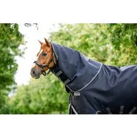 Horseware Ireland Rambo Supreme Hood 50g Navy/Thunderstorm Grey & Silver - M