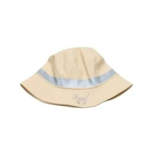 Barkalot Eimerhut aus Upcycled-Stoff beige L