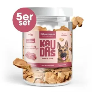 KAUDAS HühnermagenPur Natursnack 5x60 g