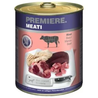 PREMIERE Meati Nassfutter Hund, Adult, Rind 12x800 g