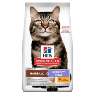 Hill's Science Plan Trockenfutter Katze Adult Hairball & Perfect Coat Huhn 1,5 kg