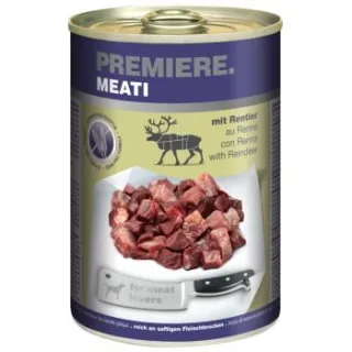 PREMIERE Meati Nassfutter Hund, Adult, Rentier 24x400 g