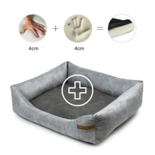 Rexproduct Otto Orthopädisches Hundebett Grau S-XL graphit/nature L