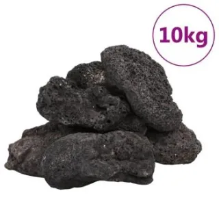 VidaXL Lavagranulat Schwarz 10-30 10 kg