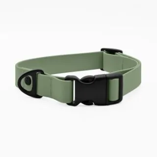 THE DOG IDEA Biothane Halsband mit Klickverschluss Early Green XS