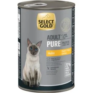 SELECT GOLD Pure Adult Paté Huhn 12x400 g