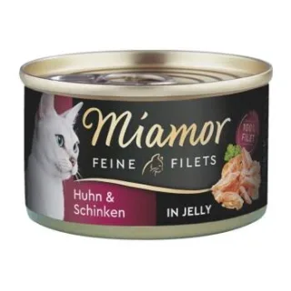 Miamor Feine Filets in Jelly Huhn und Schinken 24x100 g