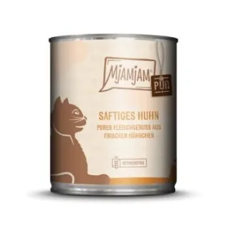 MjAMjAM Nassfutter Katze Adult, Purer Fleischgenuss 6x800 g Huhn
