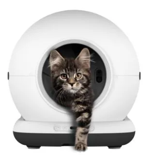 Zedar Selbstreinigende Katzentoilette, 82L Katzenklo Selbstreinigend mit App – Inkl. Katzenklo-Matte & 3 Rollen Müllbeutel – XXL - K1200