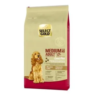 SELECT GOLD Sensitive Trockenfutter Hund Adult Medium Lamm und Reis 12 kg