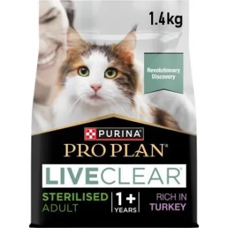 PRO PLAN Liveclear Sterilised Adult Truthahn 1,4 kg