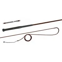FLECK Longierpeitsche ERGO-Griff mit Schraubverschluss 200 cm - braun