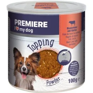 PREMIERE Topping Powder Rinderleber mit Kürbis 6x100 g