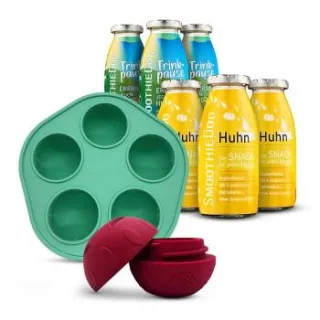 SmoothieDog Huhn 3x 250 ml + Trinkpause (Ente) 3x 250 ml + Schleckball
