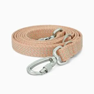 THE DOG IDEA Boho Hundeleine Blush Berry