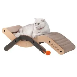 Canadian Cat Company Design-Kratzmöbel Beach Chair braun