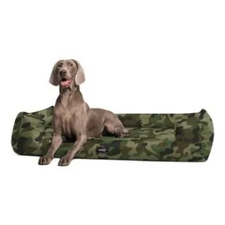 Tierlando GOOFY - Orthopädisches Hundebett aus Polyester inkl. Matratzenschoner muschel 1,3 m, 25 cm, 1 m