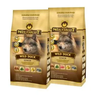 WOLFSBLUT Wild Duck Senior Entenfleisch mit Kartoffel 2x2 kg