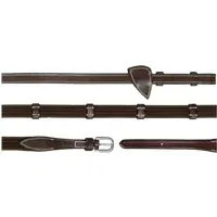 Dy'on 5/8'' (16mm) Gurtzügel mit 9 Lederstegen, Warmblut Working by Dyon - Braun