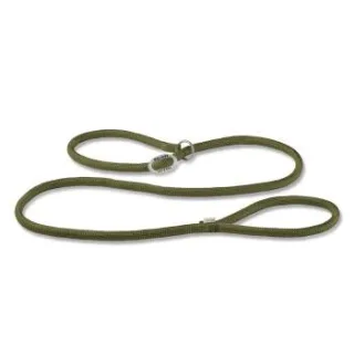 Wolters K2-Tauprogramm Moxonleine 180cm, Hundeleine olive/ khaki 1,3 cm