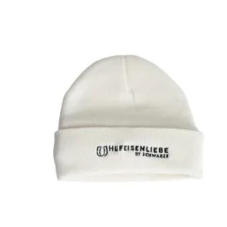 Hufeisenliebe Beanie Mütze weiß