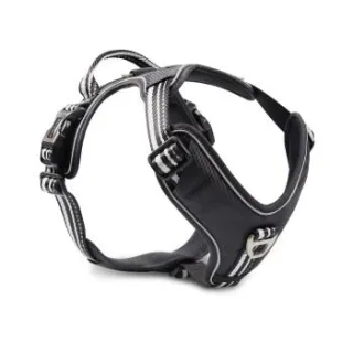Wolters Active Pro Geschirr Geschirr Hundegeschirr schwarz/ silber S