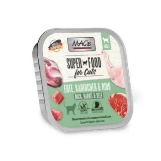 MAC's Nassfutter Katze Adult Ente, Kaninchen und Rind 32x100 g