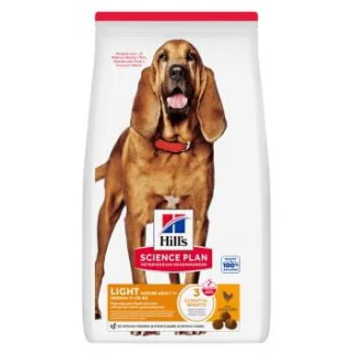 Hill's Science Plan Trockenfutter Hund, Light, Medium Mature Adult, mit Huhn 2x14 kg