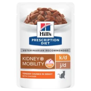 Hill's Prescription Diet k/d + Mobility Feline mit Huhn 24x85 g