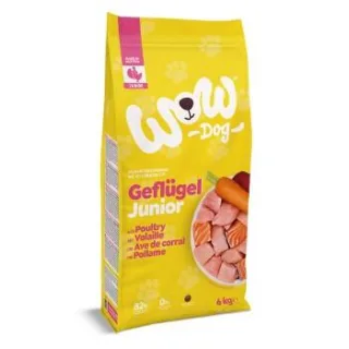 WOW DOG Trockenfutter Hund Junior Geflügel 6 kg