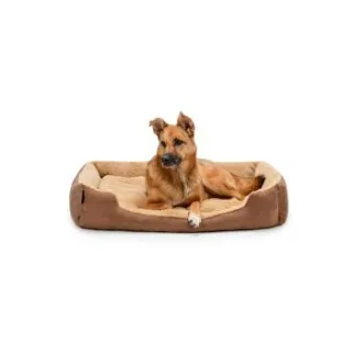 Lionto Hundebett mit Wendekissen braun XL