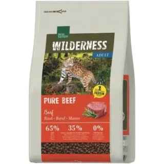 REAL NATURE WILDERNESS Trockenfutter Katze, Adult, Pure Beef 2x7 kg