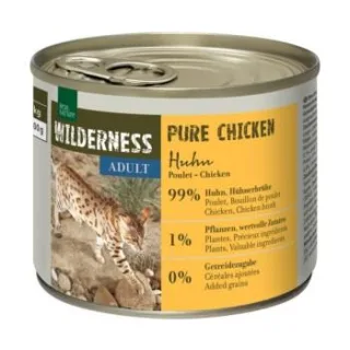 REAL NATURE WILDERNESS Nassfutter Katze, Adult, Pure Chicken, Huhn 24x200 g