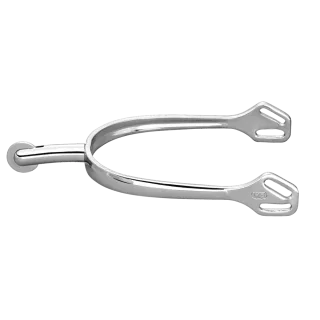 Sporen Ultra Fit mit kleinem Rad, Edelstahl, rostfrei, abgerundet