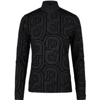 PIKEUR Print Shirt Zip, schwarz - 40