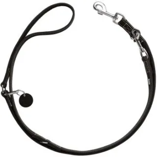 Hunter Verstellbare Führleine Aalborg schwarz 1 cm, 2 m