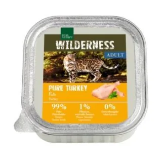 REAL NATURE WILDERNESS Nassfutter Katze, Adult, Pure Turkey, Pute 16x100 g
