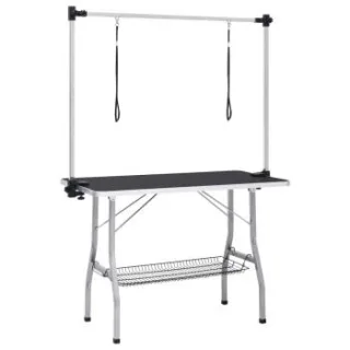 VidaXL Verstellbarer Hundepflegetisch 110 x 60 x 76 cm (L x B x H)