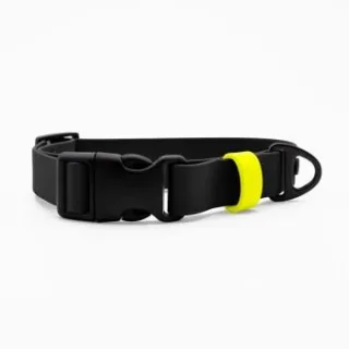 THE DOG IDEA Biothane Halsband Schwarz Klickverschluss M