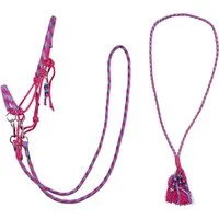 QHP Knotenhalfter kombi Liberty Fuchsia - FULL
